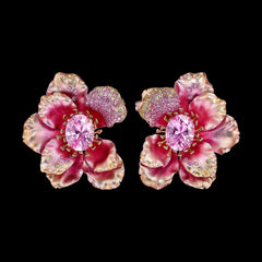 Peony Poppy Earrings