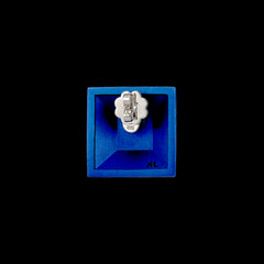 Primary. Blue Aluminium Earrings