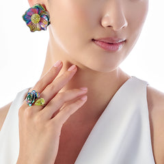 Rainbow Acid Bloom Earrings
