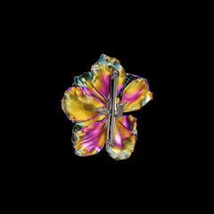 Rainbow Sapphire Poppy Brooch