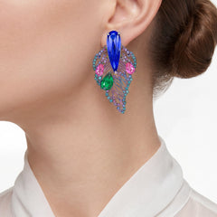 Rainbow Sapphire Titan Earrings