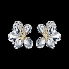 Roi De La Lune Earrings. Lab-Grown Opal
