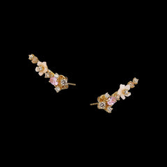 Rose Floral Ear Climbers