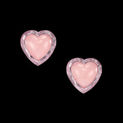 Rose Heart Earrings
