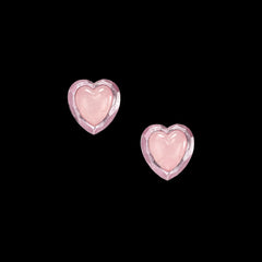 Rose Heart Studs