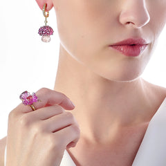 Rose Quartz Virosa Earrings