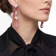 Rose Triteia Earrings. Lab-Grown Sapphire