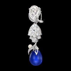 Royal Blue Drop Berry Earrings