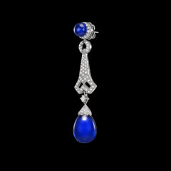 Royal Blue Lattice Earrings