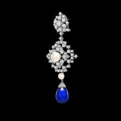 Royal Blue Pixelise Earrings