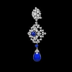 Royal Blue Pixelise Earrings