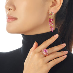 Ruby Coralbell Earrings