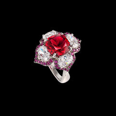 Ruby Lotus Ring