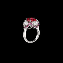Ruby Lotus Ring