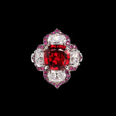 Ruby Lotus Ring