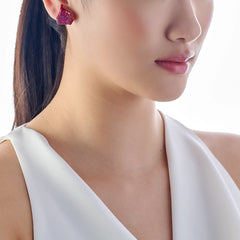 Ruby Petal Studs