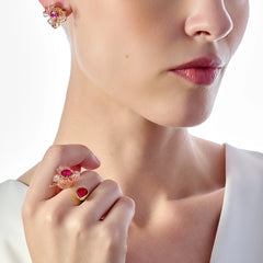 Ruby Beetroot Petunia Ring