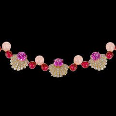 Ruby Rose Ariel Necklace. Lab-Grown Ruby
