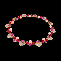 Ruby Rose Ariel Necklace. Lab-Grown Ruby