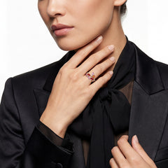 Ruby Sunset Ivy Ring