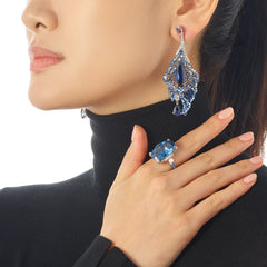 Sapphire Atlantis Earrings