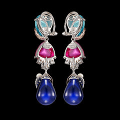 Sapphire Berry Earrings