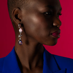 Tourmaline Berry Vine Earrings