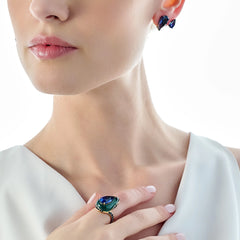 Sapphire Plankton Elixir Ring