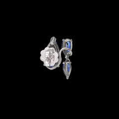 Sapphire Floating Ear Huggies
