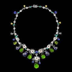 Sapphire Peridot Paradise Necklace