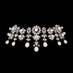 Satine Noir Necklace. Lab-Grown Simulated Diamond