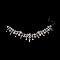 Satine Noir Necklace. Lab-Grown Simulated Diamond