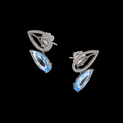 Sky Blue Illusion Studs