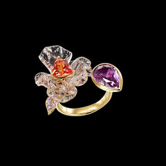 Sunset Blueberry Petunia Ring