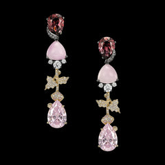 Tourmaline Berry Vine Earrings
