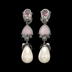 Tourmaline Pearl Berry Earrings