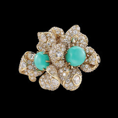 Turquoise Blossom Ring