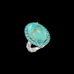 Turquoise Candy Crush Ring