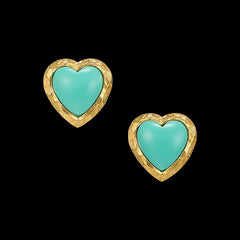 Turquoise Heart Earrings