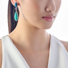 Turquoise Papillon Earrings