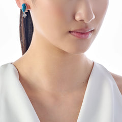 Turquoise Papillon Earrings