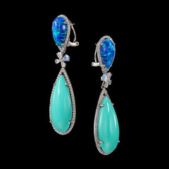 Turquoise Papillon Earrings