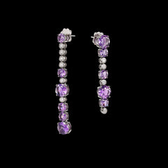 Violet Becoming Morse Code Earrings