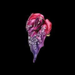 Violet Fuchsia Poison Ivy Earrings