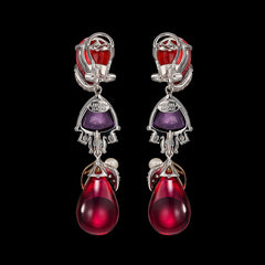 Violet Ruby Berry Earrings