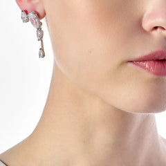 White Diamond Floating Ear Huggies