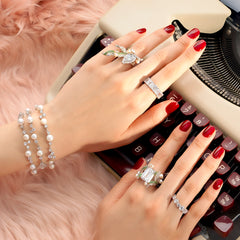 Diamond Lily Ring