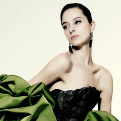 Midnight Tassel Earrings