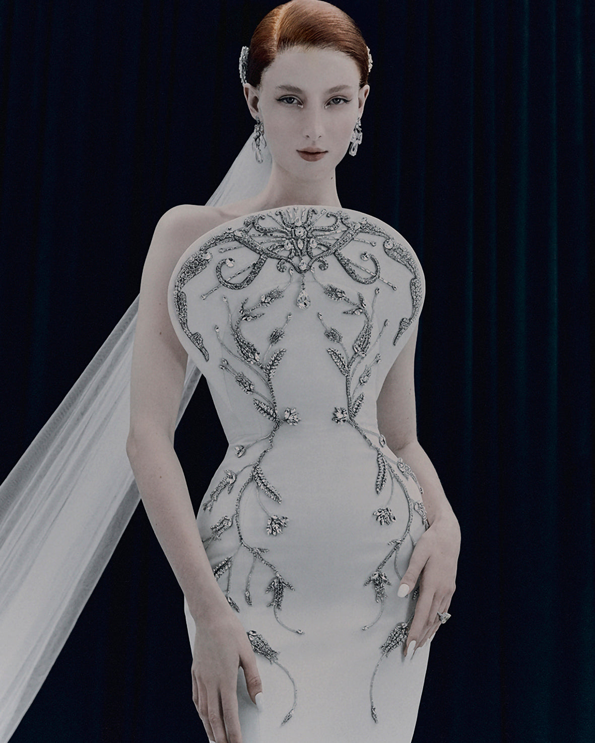 Anabela Chan Joaillerie_Collections_Bridal_AC x Andrea Brocca Alta Moda 2023_Diamond Chandelier Earrings