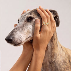 Diamond Terrier Ring. Natural Diamond